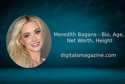 meredith bagans age|Meredith Bagans Bio